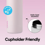Owala FreeSip Stainless Steel Water Bottle 24 oz Dreamy Field