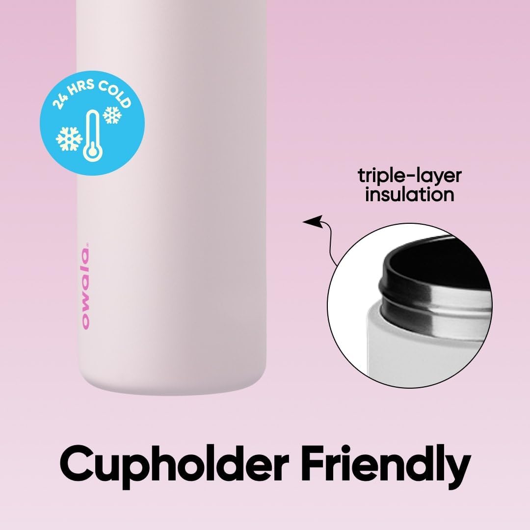 Owala FreeSip Stainless Steel Water Bottle 24 oz Dreamy Field