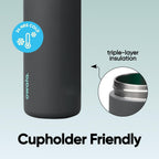 Owala FreeSip Stainless Steel Water Bottle 24 oz Foggy Tide