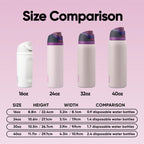 Owala FreeSip Stainless Steel Water Bottle 24 oz Dreamy Field
