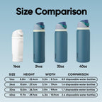 Owala FreeSip Stainless Steel Water Bottle 24 oz Denim